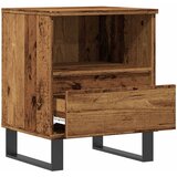  Noćni ormarić boja staro drvo 40x35x50 cm konstruiranog drva | shoptok.hr