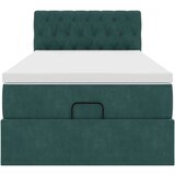 vidaXL Okvir kreveta s madraca tamnozeleni 90x190cm baršunasti | shoptok.hr