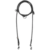 Rukka® nastavljivi povodec, črn - Velikost S: dolžina 300 cm, Ø 6 mm