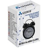 Izoxis 25473 retro analogna budilka z LED osvetlitvijo – črna | Shoptok.si