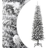  Umjetno usko božićno drvce sa snijegom 180 cm PVC i PE | shoptok.hr