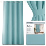 AmeliaHome Curtain OXFORD color blue style classic silver eyelets oxford 140x250 | shoptok.hr