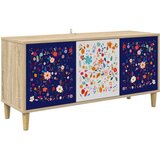 vidaXL TV ormar MAINZ 102 x 33 x 50 cm Sonoma Konstruirano drvo - Cvjetni uzorak | shoptok.hr