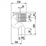 Laufen H8990250000001 priključno koleno za WC školjko | Shoptok.si