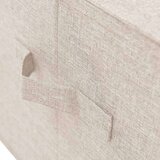  Kutija za pohranu od tkanine 50 x 30 x 25 cm krem | shoptok.hr