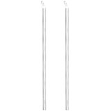 vidaXL Mrežna ograja s stebrički koničasta pocinkano jeklo 25x1,5 m | Shoptok.si