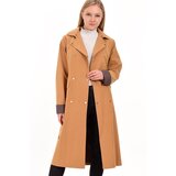 Dewberry Z6635 EXTRA COATED WATER-REPELLENT WOMEN'S TRENCH COAT-BEIGE | Shoptok.si
