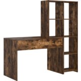 vidaXL Stol Dimljeni hrast 138.5 x 55 x 143 cm Konstruirano drvo | shoptok.hr