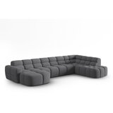 Micadoni Home Siva kotna sedežna garnitura Lisa – | Shoptok.si