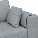 SOFA s jastukom Svijetlo siva 250 x 77 x 76 cm tkanina | shoptok.hr