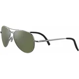 Serengeti Carrara Small Shiny Silver/Mineral Polarized