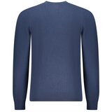 Hugo_Boss Boss Klin Cru muški pulover s kontrastnim detaljima plavi | shoptok.hr