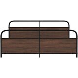 Metalni okvir kreveta bez madraca smeđa boja hrasta 183x213 cm | shoptok.hr