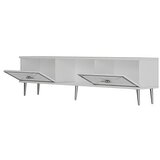 Hanah home TV polica Arno White Silver