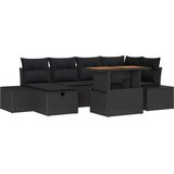  Sjedeća garnitura za vrt 7 kom. poliratan 264 x 154 x 85 cm | shoptok.hr