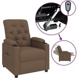  Električni naslonjač od tkanine smeđi | shoptok.hr