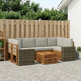 Set vanjskih sofa 7 kom. Prirodna i svjetlosiva | shoptok.hr