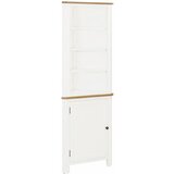 vidaXL Kotna omarica 59x36x180 cm trdna hrastovina Cene
