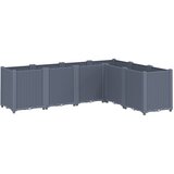 Maison Chic Vrtno cvetlično korito - Cvetlični Lonec sivo 160x120x53 cm PP, (21788616) Cene