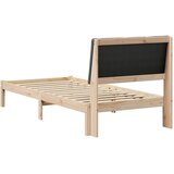  Okvir kreveta smeđe i tamnosivo 100 x 200 cm Masivna borovina | shoptok.hr
