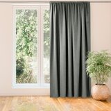  Curtain MILANA color gray style classic 5 cm pole pocket chenille 420x270 HOMEDE | shoptok.hr
