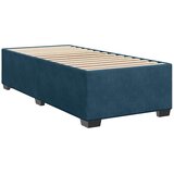 Box spring krevet s madracem tamnoplavi 90x190 cm baršunasti | shoptok.hr