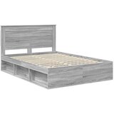  Konstrukcija postelje z vzglavjem Siva Sonoma 140 x 200 cm, (5000103748) | Shoptok.si
