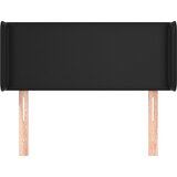 Uzglavlje s ušima crno 103x16x78/88 cm od umjetne kože | Eponuda.com