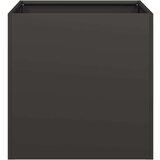 vidaXL Planter Black 40x40x40 cm Hladno valjano jeklo | Shoptok.si