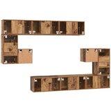  Set TV komoda s policom Ostalo s pohranom 10 pcs Staro drvo 180 x 30 x 90.5 cm | shoptok.hr