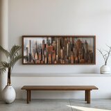 WALLXPERT FAH052-150 Multicolor Decorative Framed MDF Painting | Eponuda.com