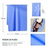 Peškir za plažu, 70x140 cm, Plavi