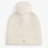 Tommy Hilfiger Kape POM POM BEANIE Bela | Shoptok.si