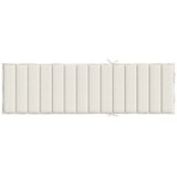  Jastuk za ležaljku prošarani krem 200 x 70 x 4 cm od tkanine | shoptok.hr