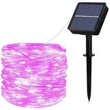  novogodišnje solarne lampice roze 10 metara Cene