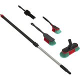 Vikan Komplet krtač za čiščenje vozil, 4 krtače in 1 teleskopski ročaj, črne barve | Shoptok.si