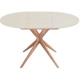 Ragaba Okrogla raztegljiva jedilna miza z dodatno ploščo ø 90 cm Jubi – | Shoptok.si