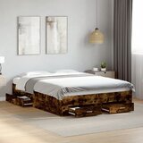 vidaXL Okvir kreveta s ladicama boja hrasta 120x190 cm | shoptok.hr