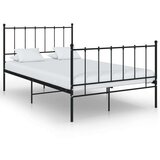  Za krevet crni metalni 120 x 200 cm Cijene