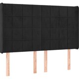  LED uzglavlje crno 147x16x118/128 cm baršunasto | shoptok.hr