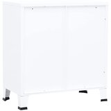  Industrijski sanduk za pohranu bijeli 75 x 40 x 80 cm čelični | shoptok.hr