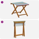  Ležaljka 2 pcs Čvrsto drvo eukaliptusa Šareni | shoptok.hr
