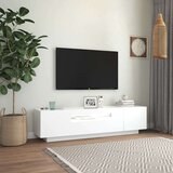 vidaXL tv ormarić s led svjetlima bijeli 160 x 35 x 40 cm | shoptok.hr