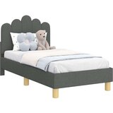  Posteljica za malčke z vzglavjem Temno siva 70 x 140 cm blago, (5000121026) | Shoptok.si