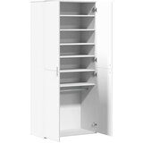 vidaXL Omara za čevlje bela 80x39x178 cm iverna plošča | Shoptok.si