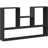Maison Chic Stenska polica - Viseča Polica črna 99x15x60 cm iverna plošča, (21794136) | Shoptok.si