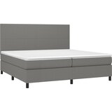  s oprugama i madracem tamnosivi 200 x 200 cm od tkanine | shoptok.hr