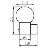Kanlux 46081-Spoljašnja zidna svetiljka sa senzorom STONO 1xE27/15W/230V IP65 antracit | Eponuda.com