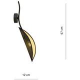  Zidno svetilo LOTUS 1xE14/10W/230V crna/zlatna | Eponuda.com