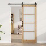 vidaXL Notranja vrata s steklom "ORKDAL" 78x202x4 cm Iz trdega borovega lesa Cene